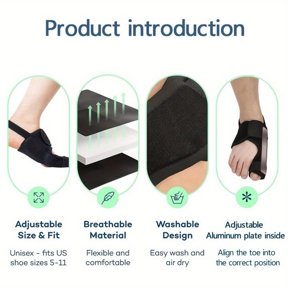 1 пара, коррекция вальгусной деформации, педикюр, выпрямитель для носков, сепаратор для большого пальца ноги, система коррекции шин, устройство для ухода за ногами