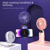 Compact USB Folding Fan with Digital Display (Portable, Office & Student Use)