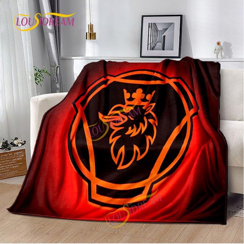 Одеяло Scania для грузовика, домашняя простыня, чехол для дивана, гостиная, офис, одеяло для обеденного перерыва, мягкое повседневное моющееся термоодеяло