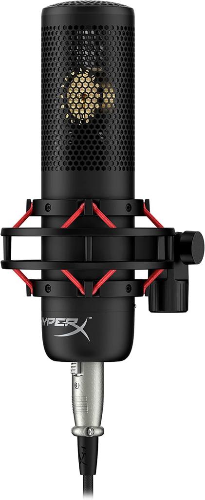 HYPERX Конденсаторный микрофон ProCast с большой диафрагмой, совместимый с XLR-соединением, кардиоидный, полярный, для профессиональных создателей контента и стримеров