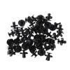 50 Pcs 7mm Hole Black Plastic Fastener Bumper Fender Push Clip For Suzuki Alto