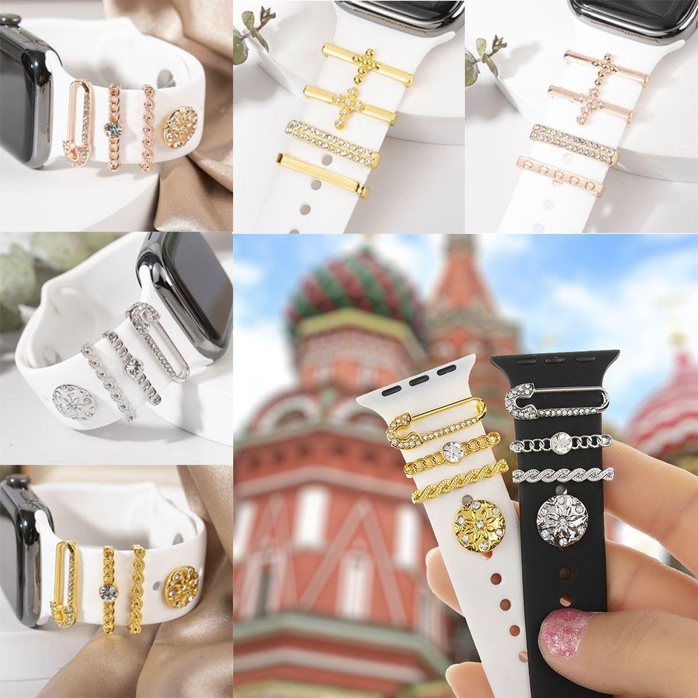 Metal Decorative Ring Diamond Wristbelt Charms New Watch Band Ornament Strap Accessories