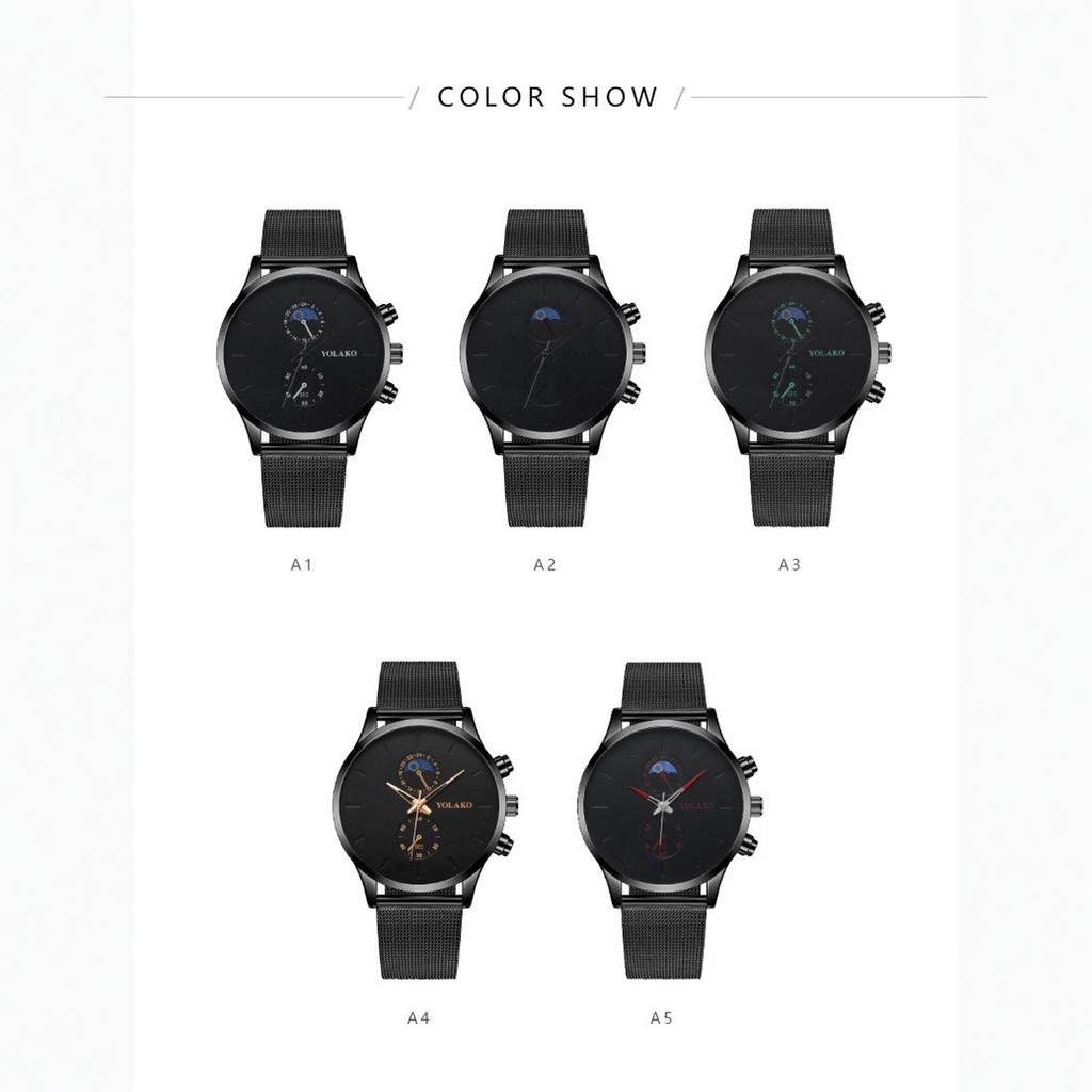 Men's Waterproof Luminous Running Alarm Clock Watch