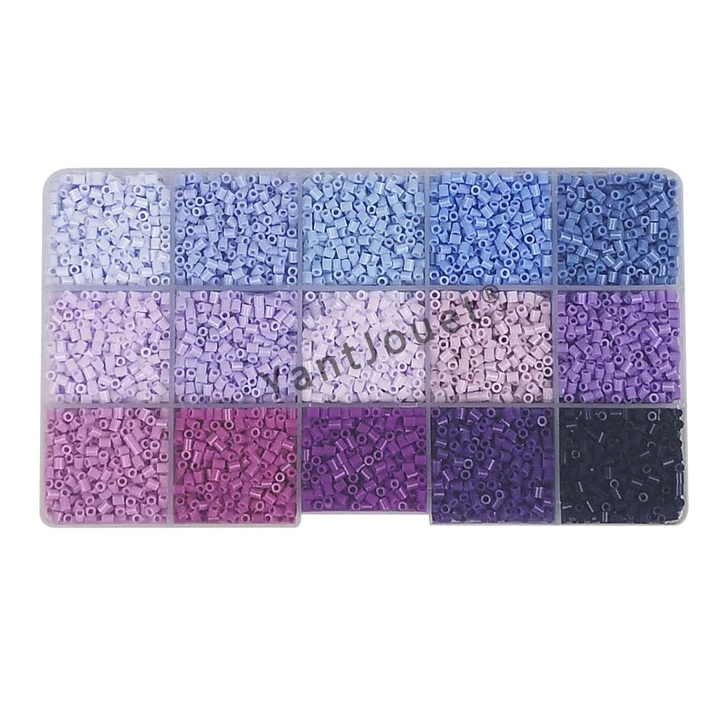 Yantjouet 15 цветов 2,6 мм Мини-бусины Набор цветов 650 шт. Hama Beads Пазл Игрушка Подарок Для Ребенка DIY Термобусины Для Ребенка Детский Подарок