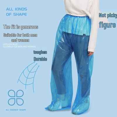 Унисекс Водонепроницаемые дождевые брюки длиной до обуви: Утолщенный, Одноразовый и Портативный для Использования на Открытом Воздухе