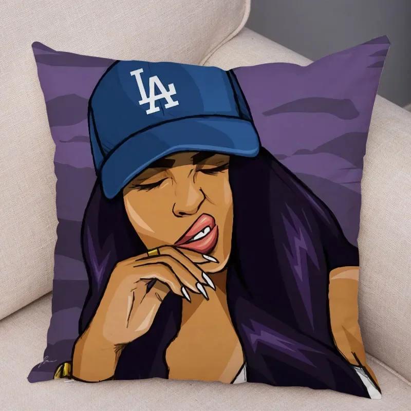 Наволочка для спальни, гостиной, темно-готическая татуировка, сексуальная красивая девушка, декоративная наволочка для дивана, автомобиля