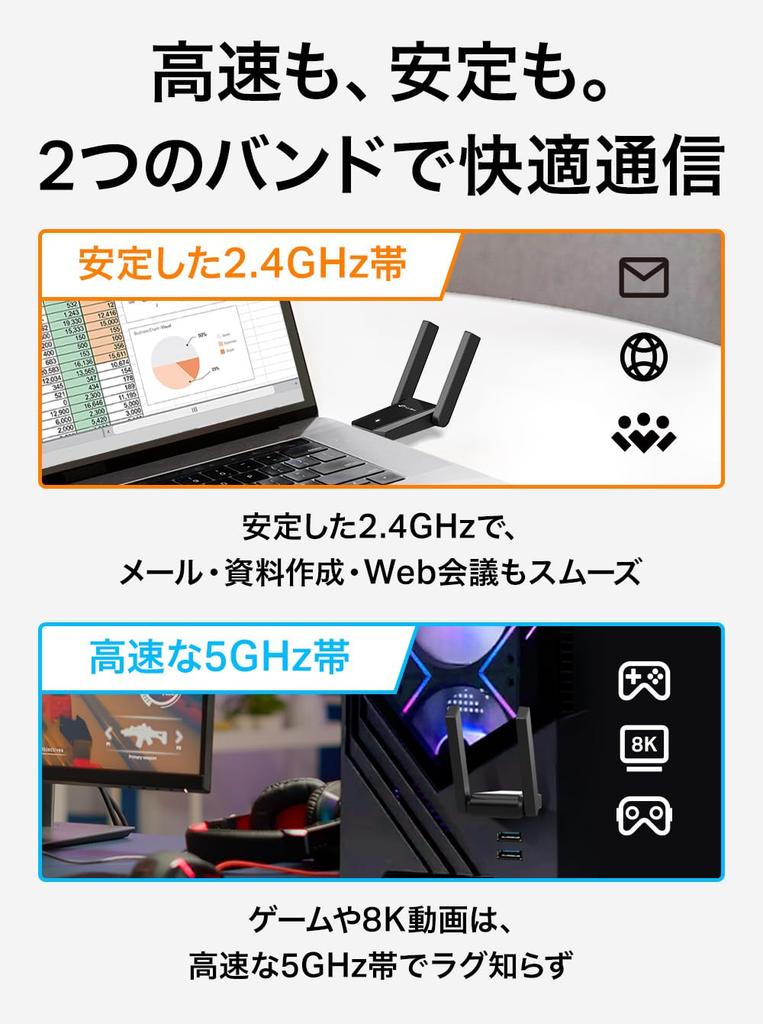 Archer TX30U Plus Wireless LAN Adapter with External PC 6 AX1800 Dual Warranty TP-Link Antenna, Wi-Fi (1201Mbps + 574Mbps) Band, 3-Year Manufacturer's