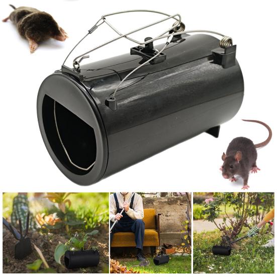 Gopher Trap Rodent Control Tunnel Reusable No Bait Needed Sustainable Mole Trap for Outdoor Farmhouse Rat Elimination