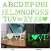 Letters Wall Sticker Home Decoration Luminous Letter Sticker Peel And Stick Wall
