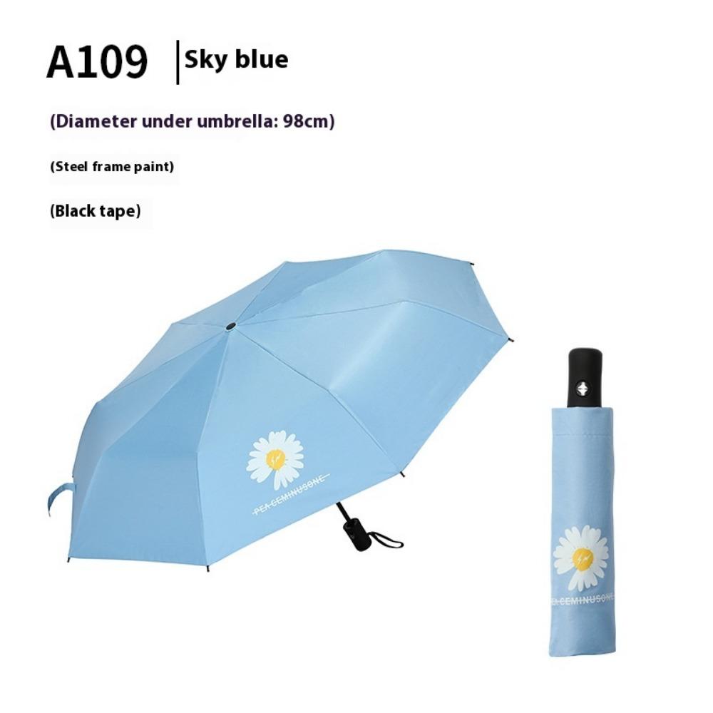 Спорт на открытом воздухе, анти-УФ-зонтик, складной зонт, цветущий цветок в дождевой воде, ветрозащитный навес