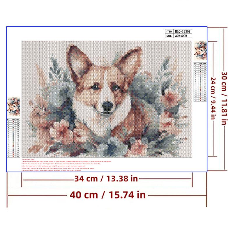 5d DIY Алмазная картина вышивка крестом милые животные корги алмазная вышивка мозаика домашний декор ремесла