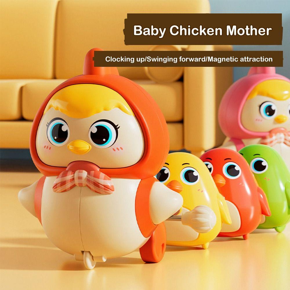 4pcs Set Sensory Exercise Walk Chicken Toys Intelligent Wind-up Toy for Baby Walking