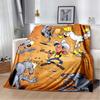 Lucky Luke Western Cowboy Flannel Blanket Cartoon Print Warm Sofa Throw Vintage Home Decor Gift For Comic Fans