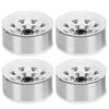 4 Pcs 1.55 Inch RC Wheel Rim Hub Universal RC Wheel Hubs for Axial AX90069 CrawlersWhite