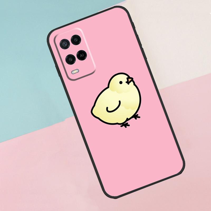 Чехол для телефона Oppo A74 A94 A54 A80 A78 A98 A40 A60 A18 A38 A58 A15 A17 A77 A57S A16 A76 A96 с изображением пухлой курицы