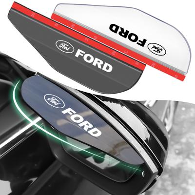 2 шт. Боковые зеркала заднего вида автомобиля, дождевая накладка, защита-бровь, солнцезащитный козырек для Focus Mondeo MK2 MK4 MK3 Fiesta ST Line Kugo Transit Escape Fusion Explorer