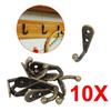 Hat Bag Clothes Towel Organizer Key Holder Coat Hanger Wall Door Single Prong Metal Antique Hooks