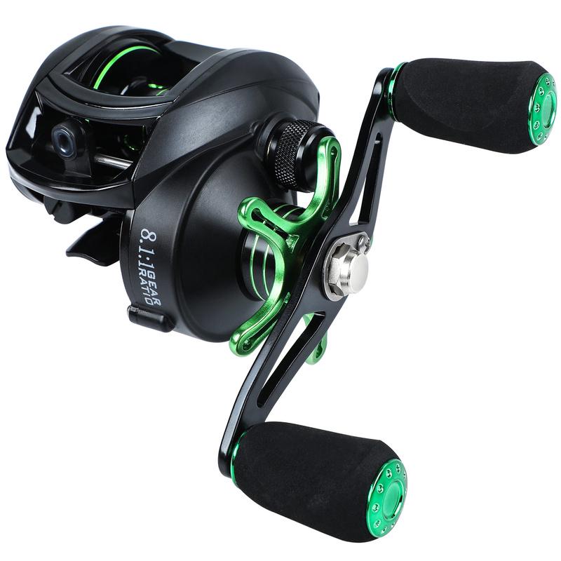 Baitcasting Fishing Reel 12+1BB Ratio Gear 8.1:1 Fishing Reel Carbon Fiber Ultralight Freshwater