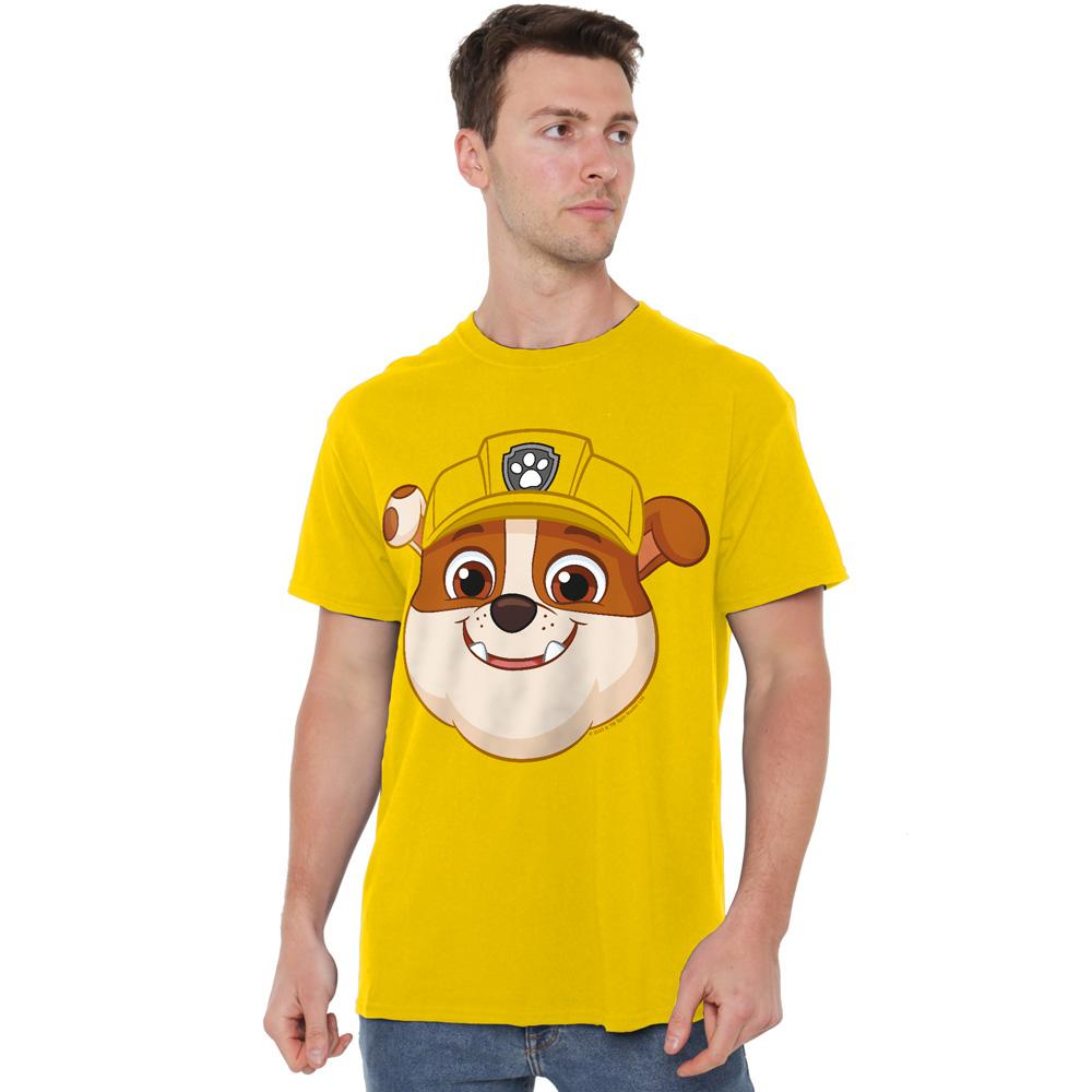 Paw Patrol Mens Grin Rubble T-Shirt