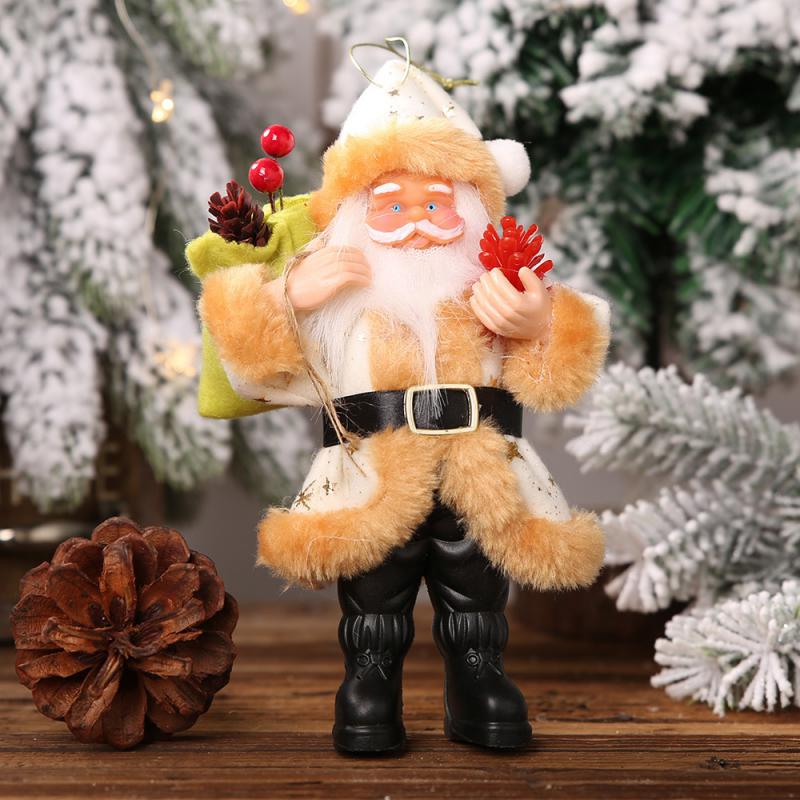 Santa Claus Doll Festive Charming Household Products Best Seller Resin Doll Pendant Standing Doll Lovely Beautiful Pendant Resin