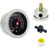 0-15 psi Аксиальный ударопрочный манометр давления топливного масла 40 мм Для циферблата 1/8''NPT Манометры давления масла Автомобильные детали интерьера Аксессуары