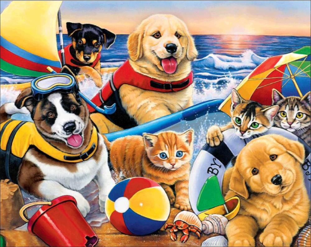 Животное 5D Алмазная картина Полный алмаз Лошадь Сова Попугай Панда Круглая Алмазная мозаика Узор Домашнее украшение Diy Ручная работа Wall St