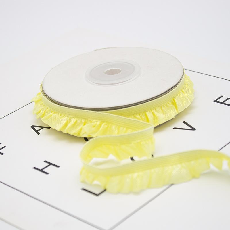 Bluebird 15Mm Unilateral Fungus Lace Webbing Wrinkled Elastic Belt Ruffle Edge Elastic Band Baby Clothes Pet Clothes