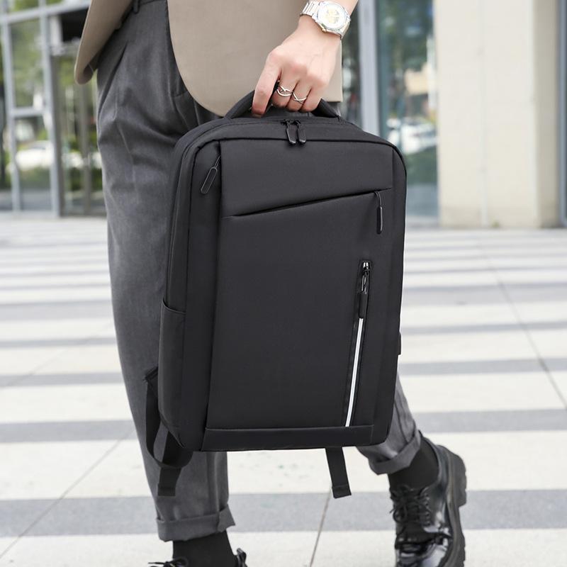 Новый унисекс однотонный водонепроницаемый и дышащий деловой модный повседневный универсальный рюкзак для повседневного использования