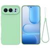 For Honor 500 Pro 5G/Honor 500 5G Liquid Silicone Case Phone Back Cover with Hand Strap