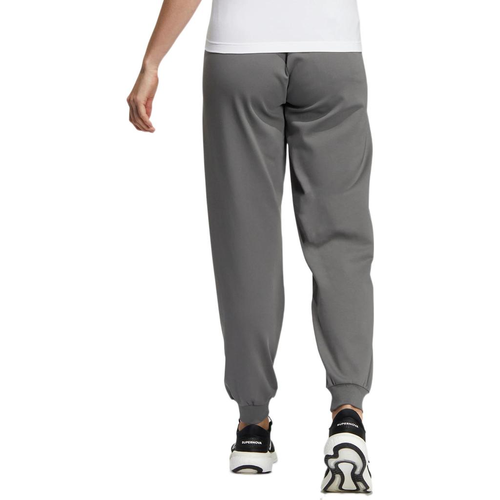 Adidas Solid Color Logo Embroidered Joggers Women Bottoms Gray HZ7063