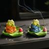 Креативная вставка для благовоний в виде лягушки Керамическая нить Держатель для благовоний Курильница для дома