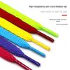 Colorful Polyester Flat Shoelaces for High-Top Canvas Sports Shoes