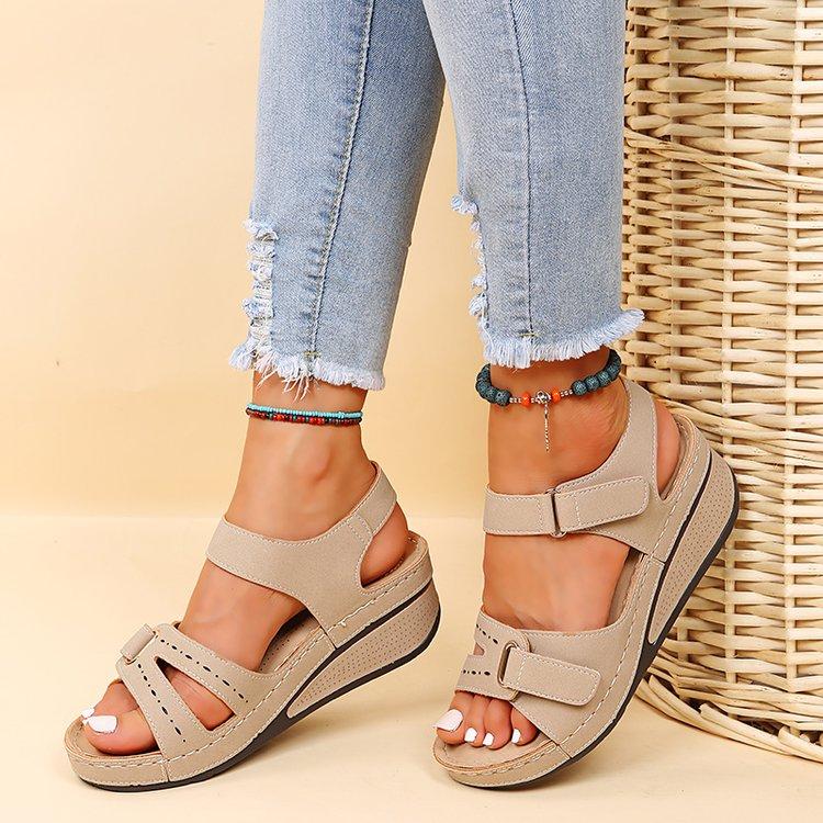 Fashion Sandals Women Shoes 2024 Summer Open Toe Shoes Woman Comfortable Sandals Ladies Lightweight Wedge Sandals Sexy Zapatos De Mujer