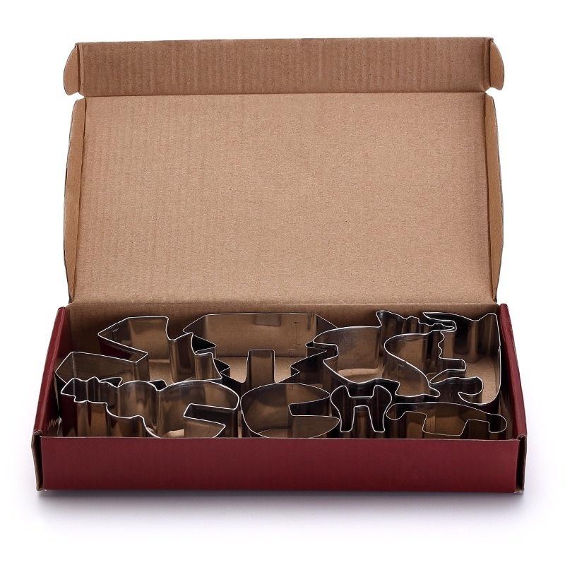 3D Stainless Steel Christmas Scene Cookie Cutter Metal Cookie Mold Flip Pcs 8 LS