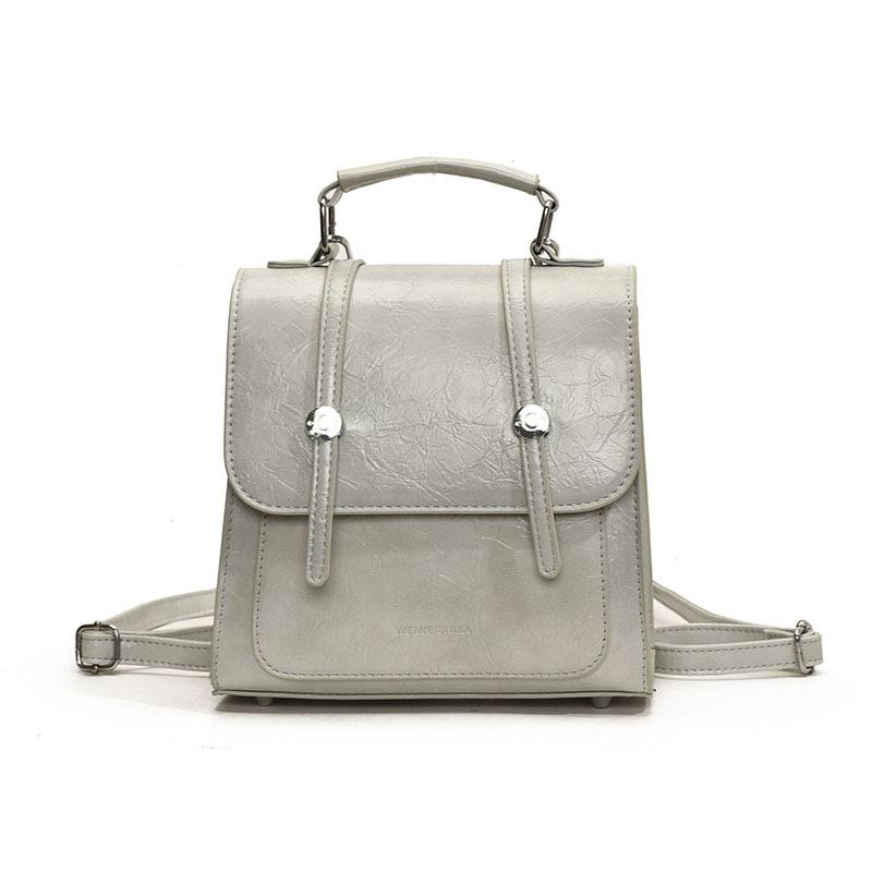 Fashion Simple Temperament Backpack Bag Women's 2025 New Korean Version Niche Design Travel Backpack College Style School Bag