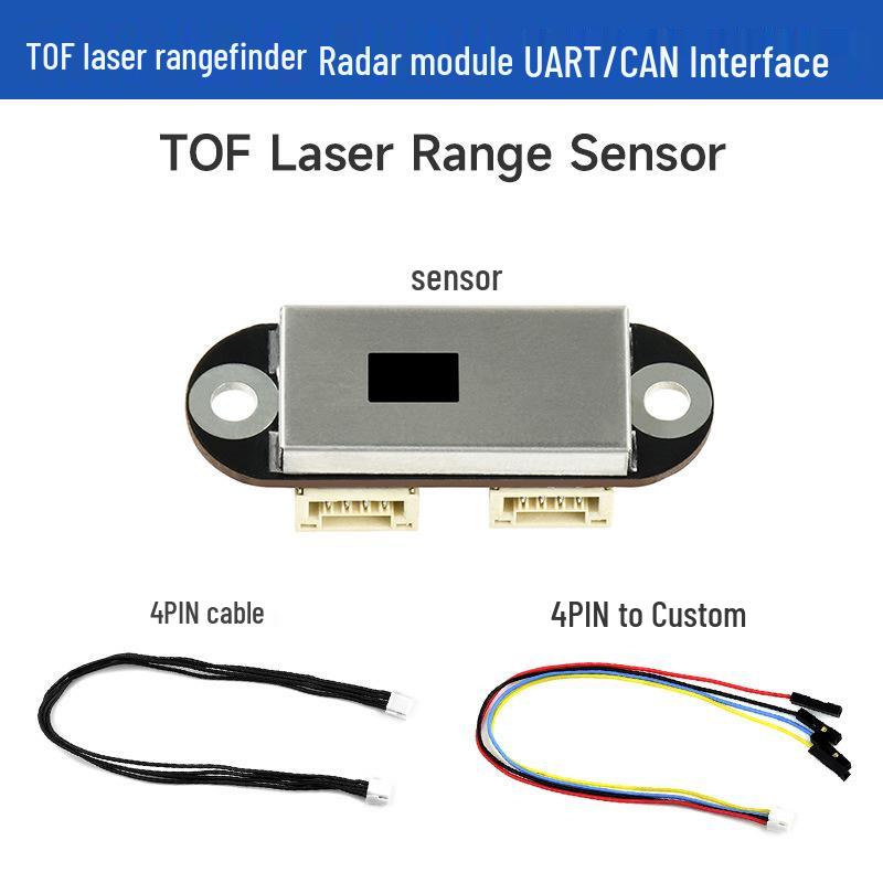 Laser TOF Obstacle Avoidance and Distance Monitoring Sensor with Cascaded Ranging and Serial Port Support