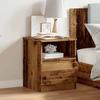 VidaXL Bedside Table Old Wood 40x40x50 Cm Engineered Wood, Bedside Furniture, Side Table, Bed Cabinet, Cabinet 856498