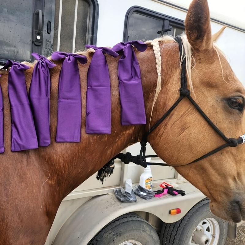 Pack Of 8 High Elastic Polyester Horse Hair Protectors For Defense Against Friction And Damage
