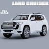 Новый 1:24 Toyota LAND CRUISER LC300 Prado SUV Модель автомобиля из литого металла Игрушечные внедорожники Модель автомобиля Моделирование Детский подарок