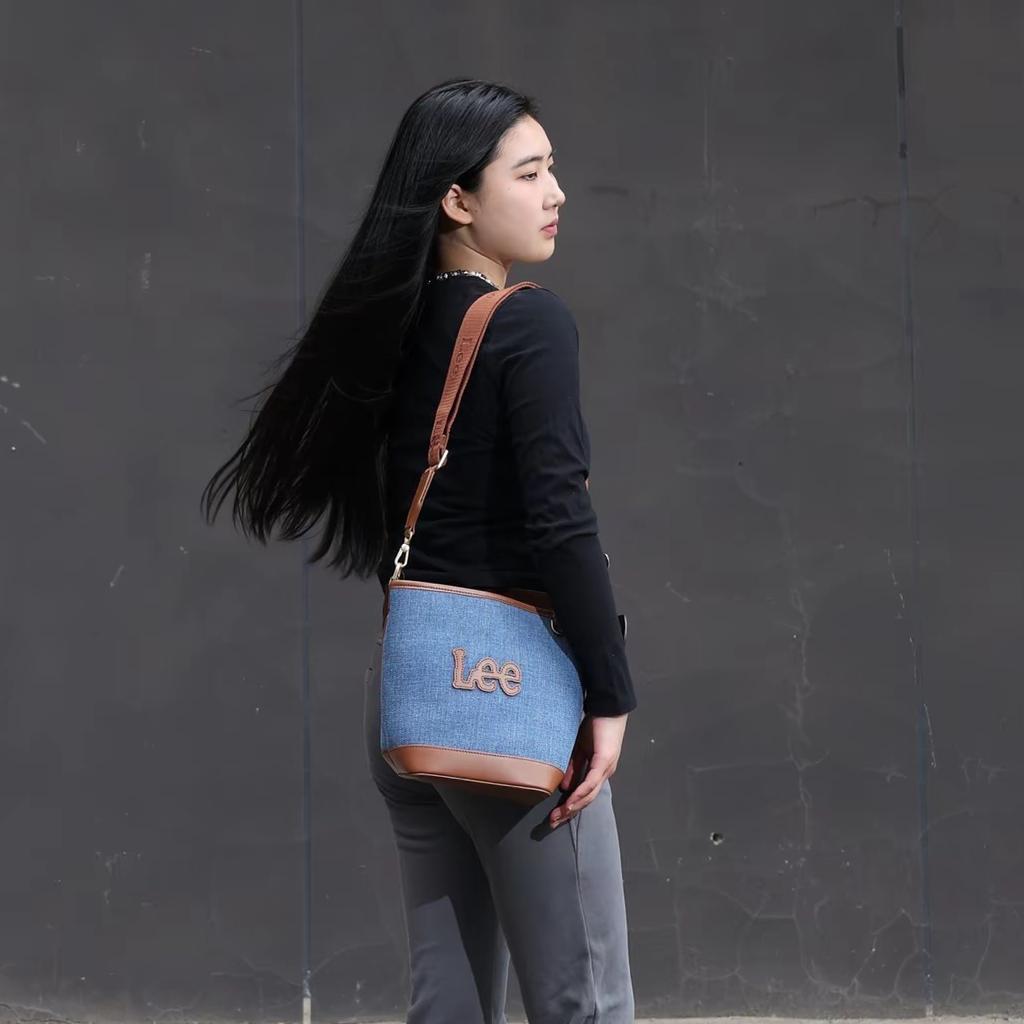 New Lee Fabric Crossbody Bags Regular Women's Denim Blue LE240071M-503