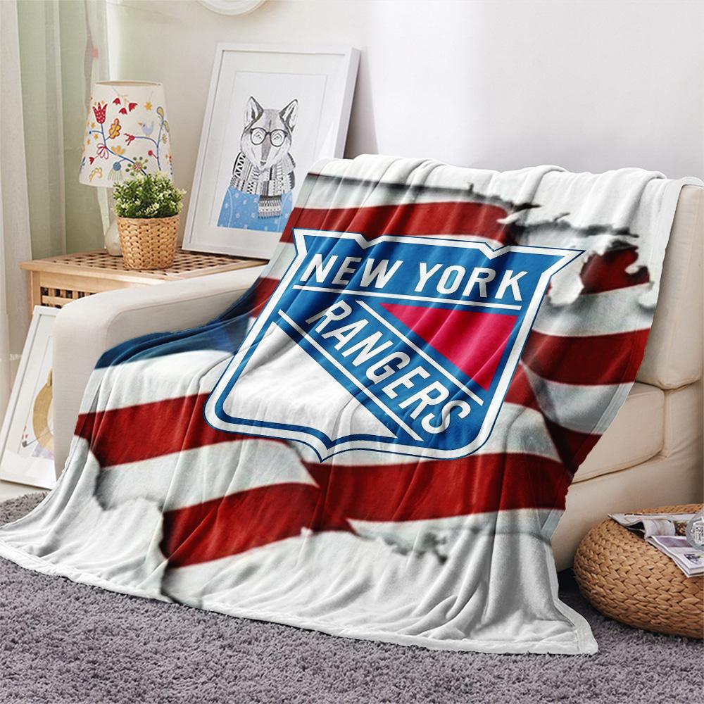 New York Rangers2 Flannel Blanket, High quality Comfortable for All Seasons, Home Decor, Warmth and Comfort