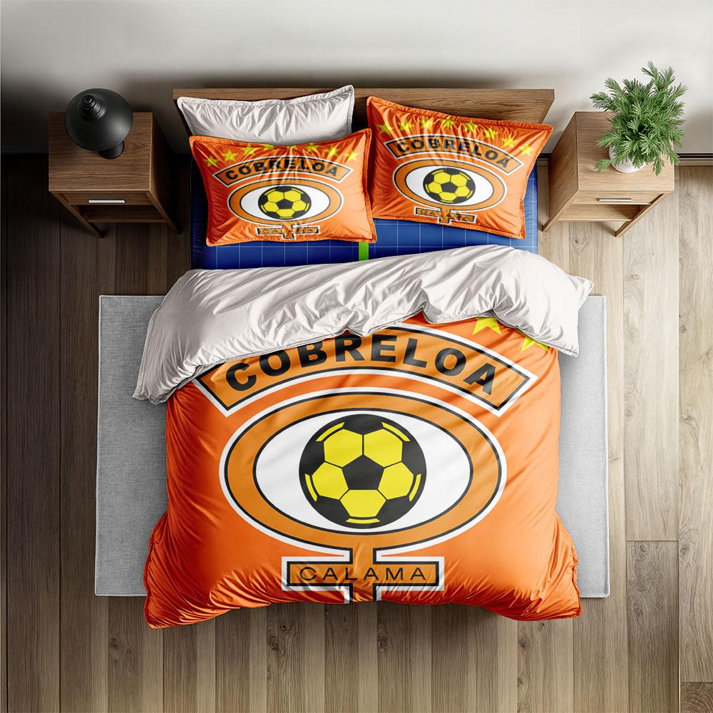 Комплект пододеяльника Club Deportes Cobresal без простыни Размер Кинг Куин Двуспальный Полуторный Двуспальный Односпальный Комплект постельного белья