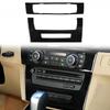 Для BMW 3 серии E90 E92 E93 2005 - 2008 2009 2010 2011 2012 углеродное волокно 2 шт. крышка рамки панели управления CD салона автомобиля
