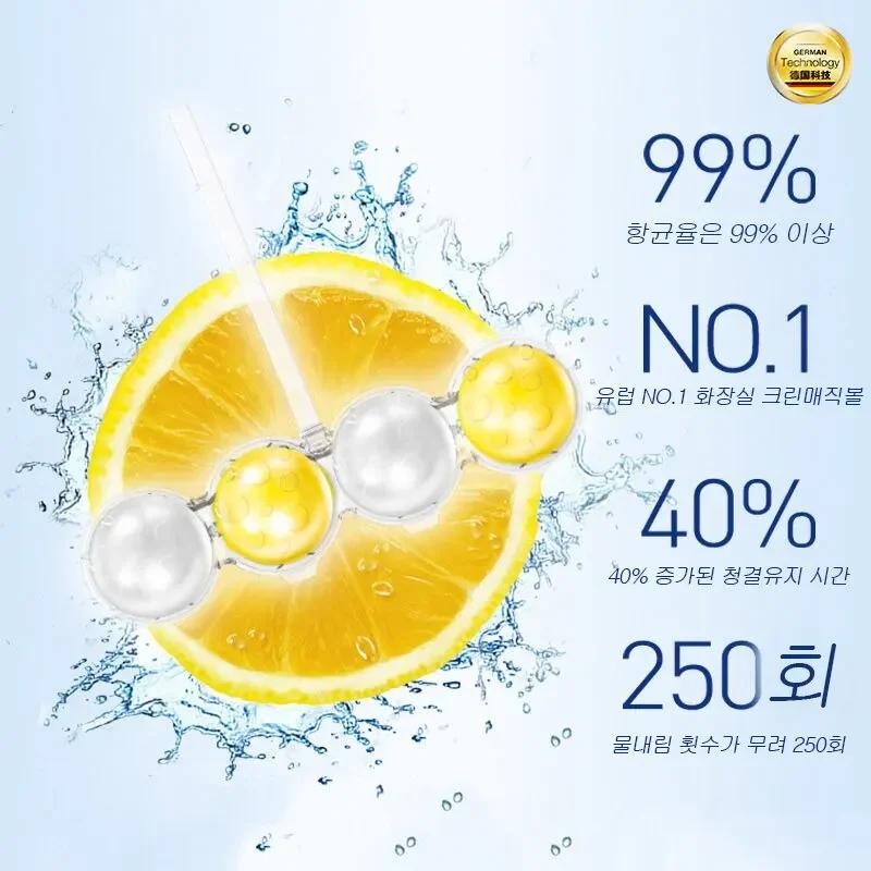 Чистящее средство для туалета, подвесные шарики, 16 шариков, сильный аромат лимона и сосны, освежитель воздуха для туалета, ароматический дезодорант для чистки