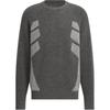 FW24 Fustl Series P Crew 2 Простой повседневный универсальный вязаный свитер мужской свитер темно-серый JW6683