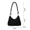New Canvas Wrinkle Bag for Women Shoulder Bags Pleated Bubbles Handbags Padded Casual Underarm Quilted Bag Tote