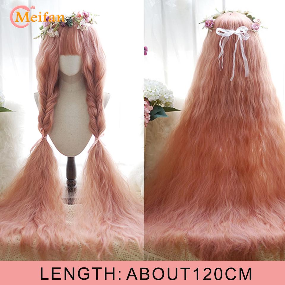Супер длинные натуральные волнистые светлые парики с челкой, синтетические парики Лолиты для вечеринок, термостойкие для женщин