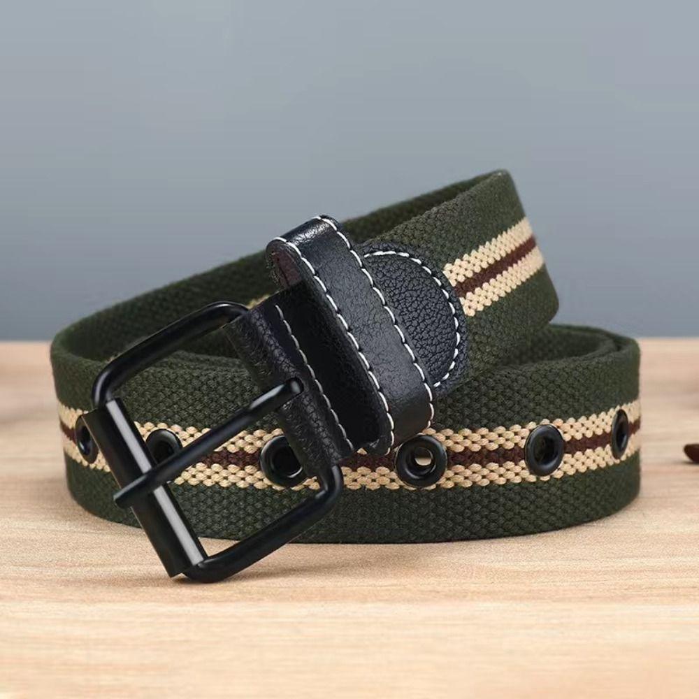 Модные ремни с пряжкой из сплава, дышащий плетеный пояс, нейлоновый холщовый ремень для занятий спортом на открытом воздухе