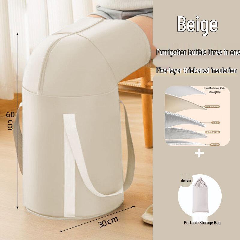 Утолщенная портативная термоизолированная ванночка для ног: Складная, глубокая, удобная для путешествий ванночка для ног для взрослых.