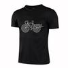 Интересная и простая футболка с принтом велосипеда, высококачественная повседневная дышащая быстросохнущая мужская спортивная футболка с короткими рукавами 4XL